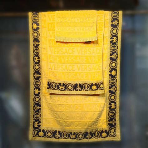 replica versace bathroom set|versace hand towels.